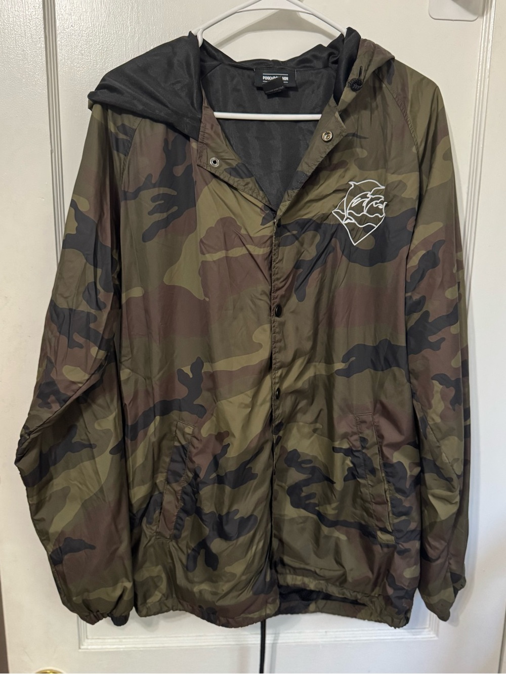 Pink Dolphin Camo Nylon Coaches Jacket Men’s Size Large